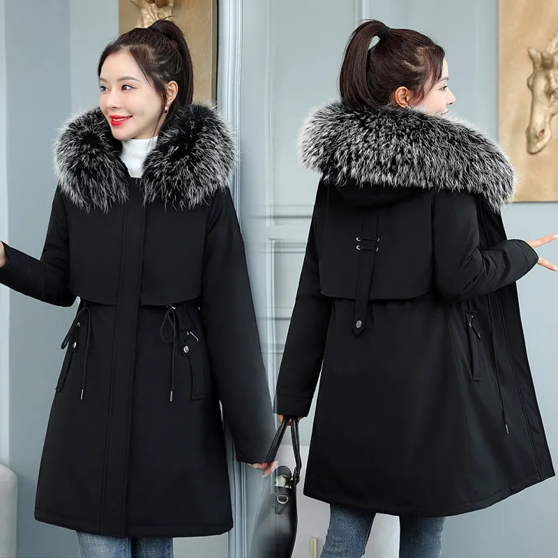 Wool Coat Peacoat - 2026 New Women Winter Jacket 8XL