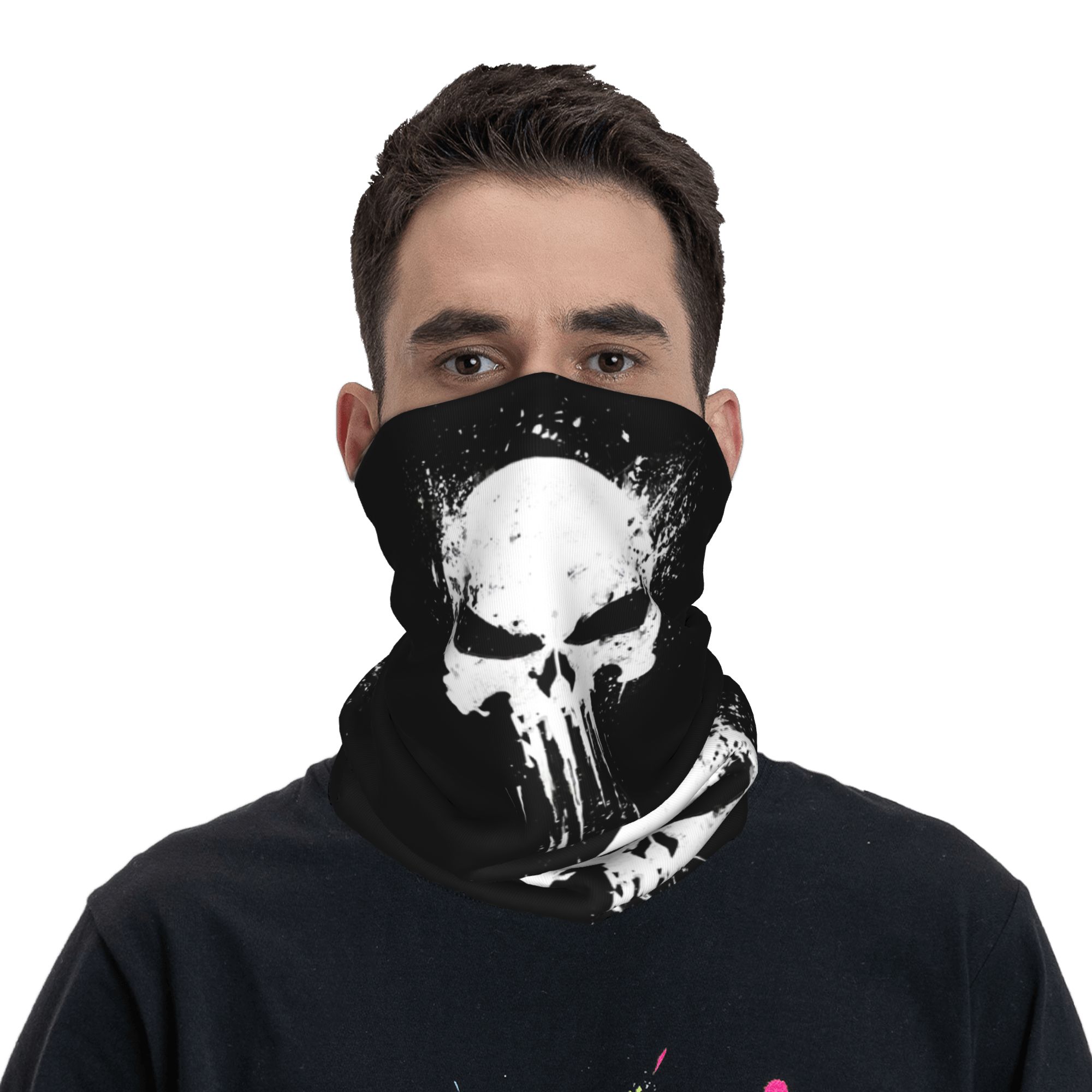 Custom Skeleton Skull Bandana  - огляд і ціна Neck Gaiter Fleece