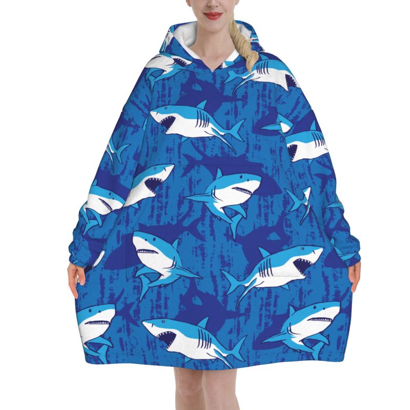 Wearable Blanket Hoodie Cartoo - огляд і ціна Sherpa Hoodie Fleece