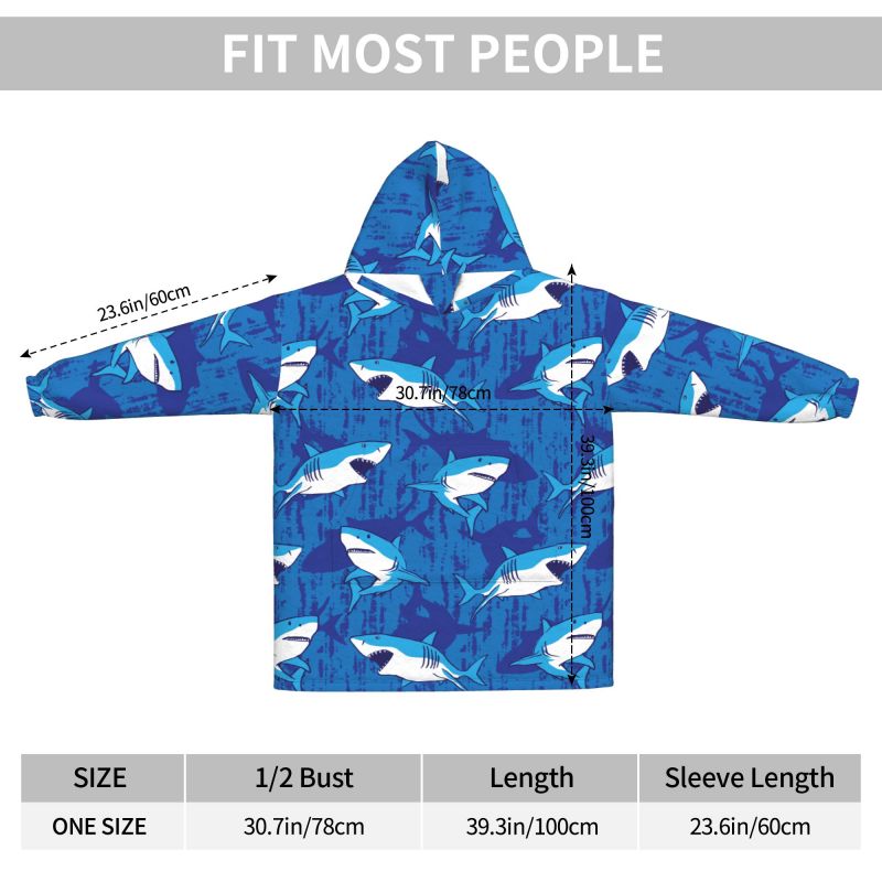 Wearable Blanket Hoodie Cartoo - огляд і ціна Sherpa Hoodie Fleece