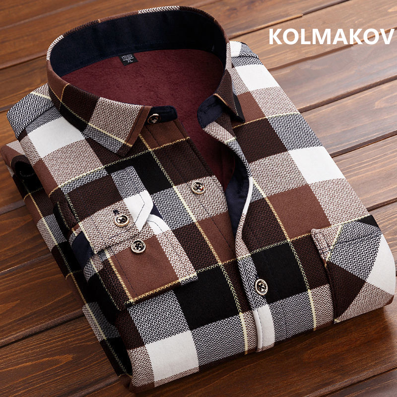 2026 winter Men's fashion smar - огляд і ціна Flannel Shirt Lined