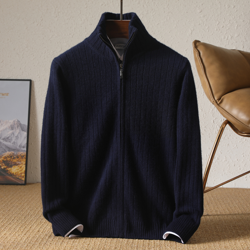 Men 100% Merino Wool Stand-Up  - огляд і ціна Wool Coat Peacoat