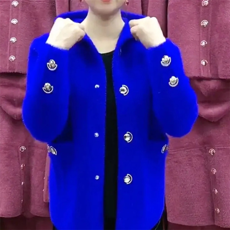 NEW Middle Aged Elderly Mother - огляд і ціна Wool Coat Peacoat