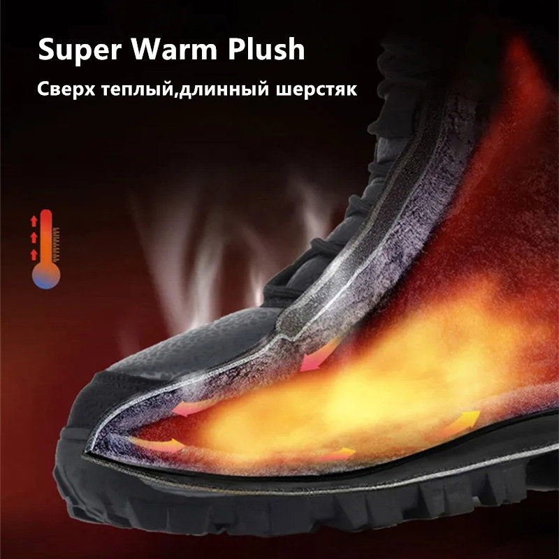 New Men's Winter Boots Warm Pl - огляд і ціна Waterproof Winter Boot
