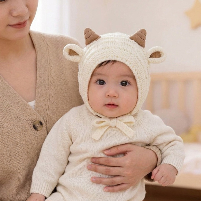 Baby Winter Knitted  Warm Hat  - огляд і ціна Knit Beanie Hat Warm
