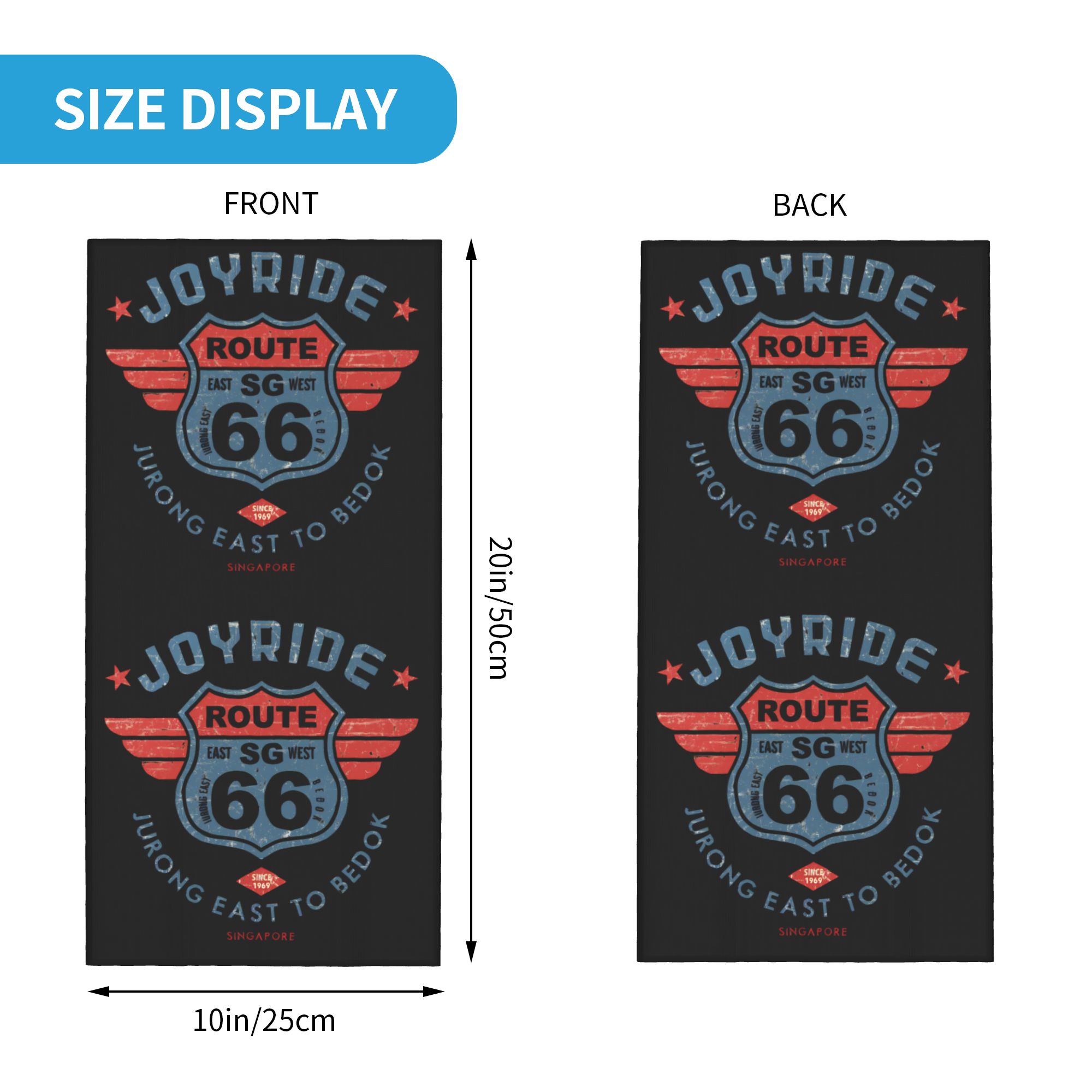Motorcycle Ride Route 66 Neck  - огляд і ціна Neck Gaiter Fleece