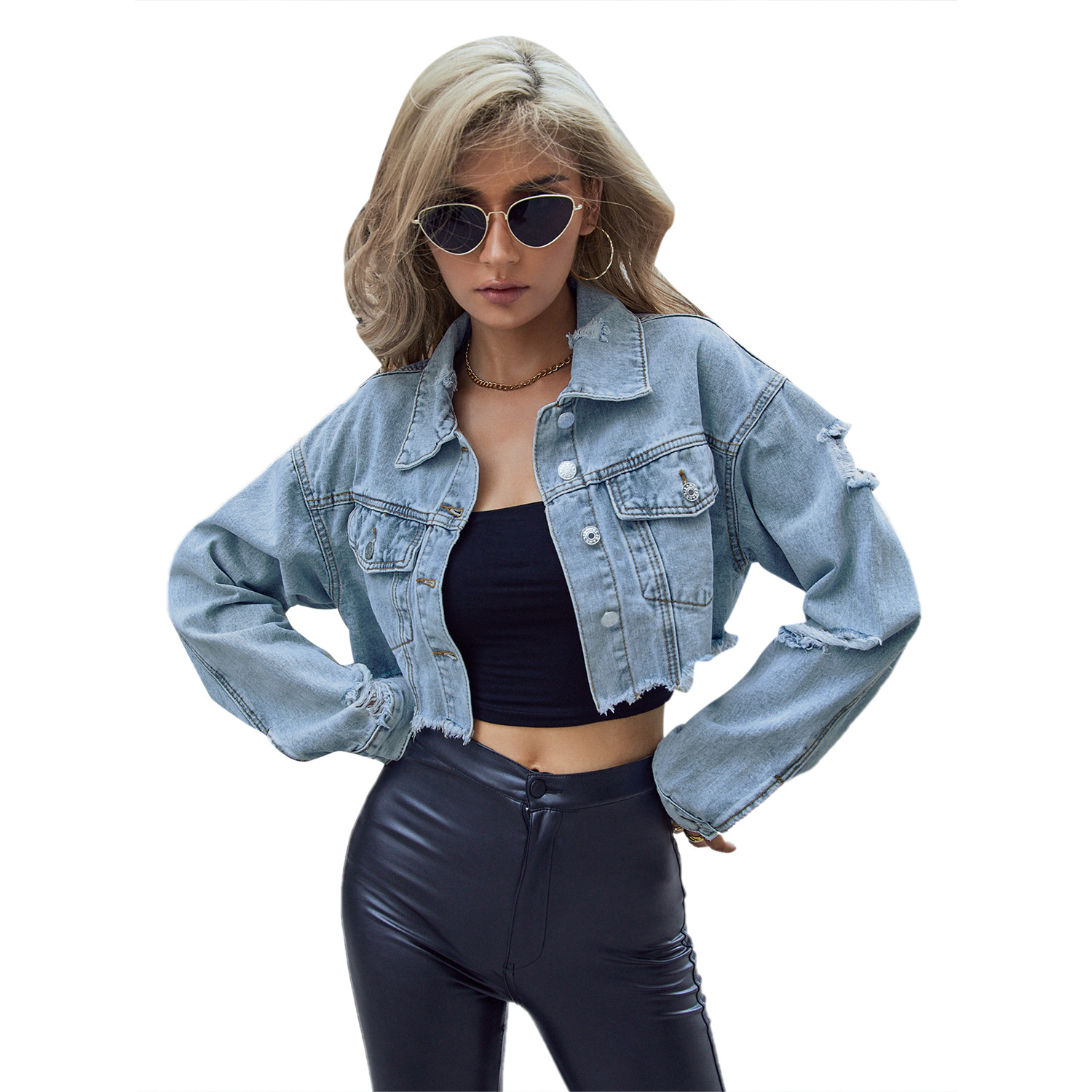 Women Denim Coats Solid Short  - огляд і ціна Down Jacket Packable