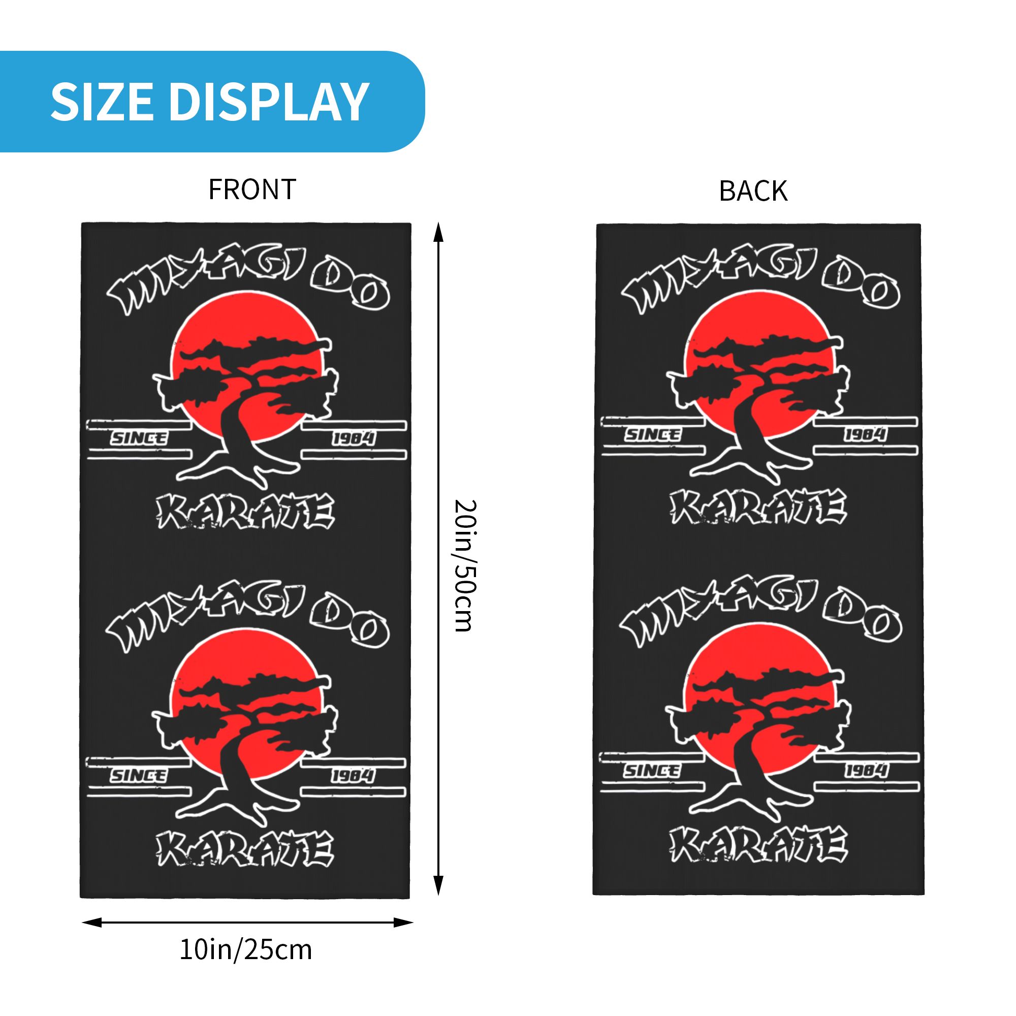 Custom K-Karates Retro Japanes - огляд і ціна Neck Gaiter Fleece