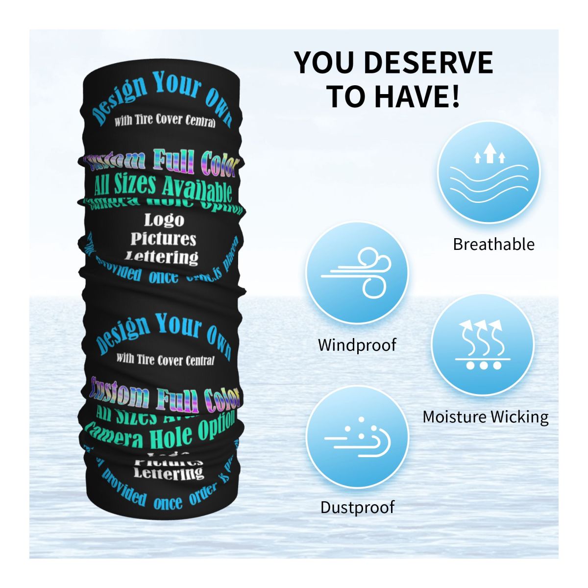Custom Custom Your Design Prin - огляд і ціна Neck Gaiter Fleece