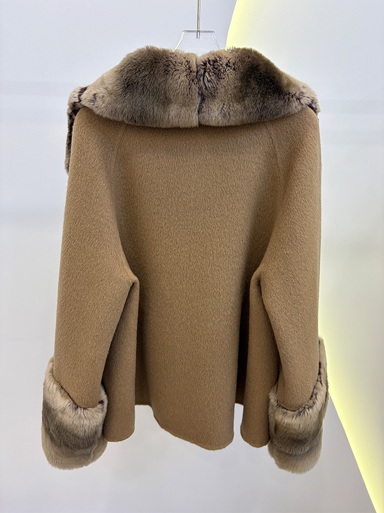 2026 Winter Women's Real Natur - огляд і ціна Wool Coat Peacoat